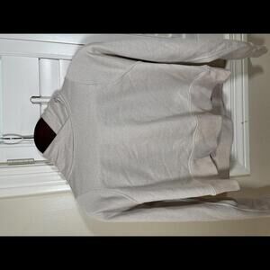 Lululemon Cropped Loungeful Hoodie Cream w/ Gold Shimmer - Size 8